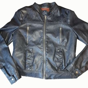 Miss London Faux Leather Jacket